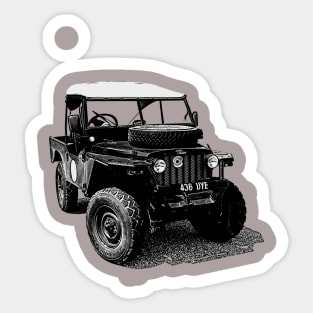 1955 Land Rove - Mavis Sticker